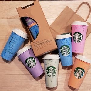 STRAWBERRIES & CR Starbucks Reusable HOT Cups 16oz